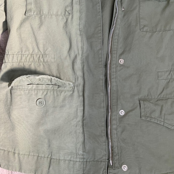 Gap Classic Design Green Khaki Cotton Anorak Barn Chore Utility Jacket S… - Picture 10 of 13